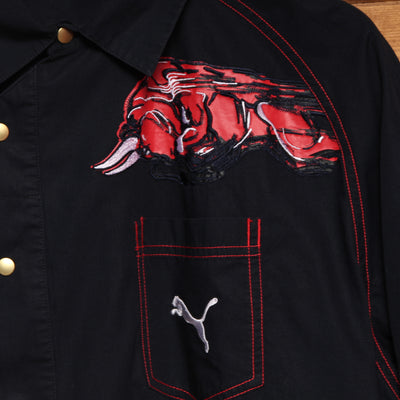 Camicia Puma Toro Rosso Scuderia Nera Taglia L Uomo