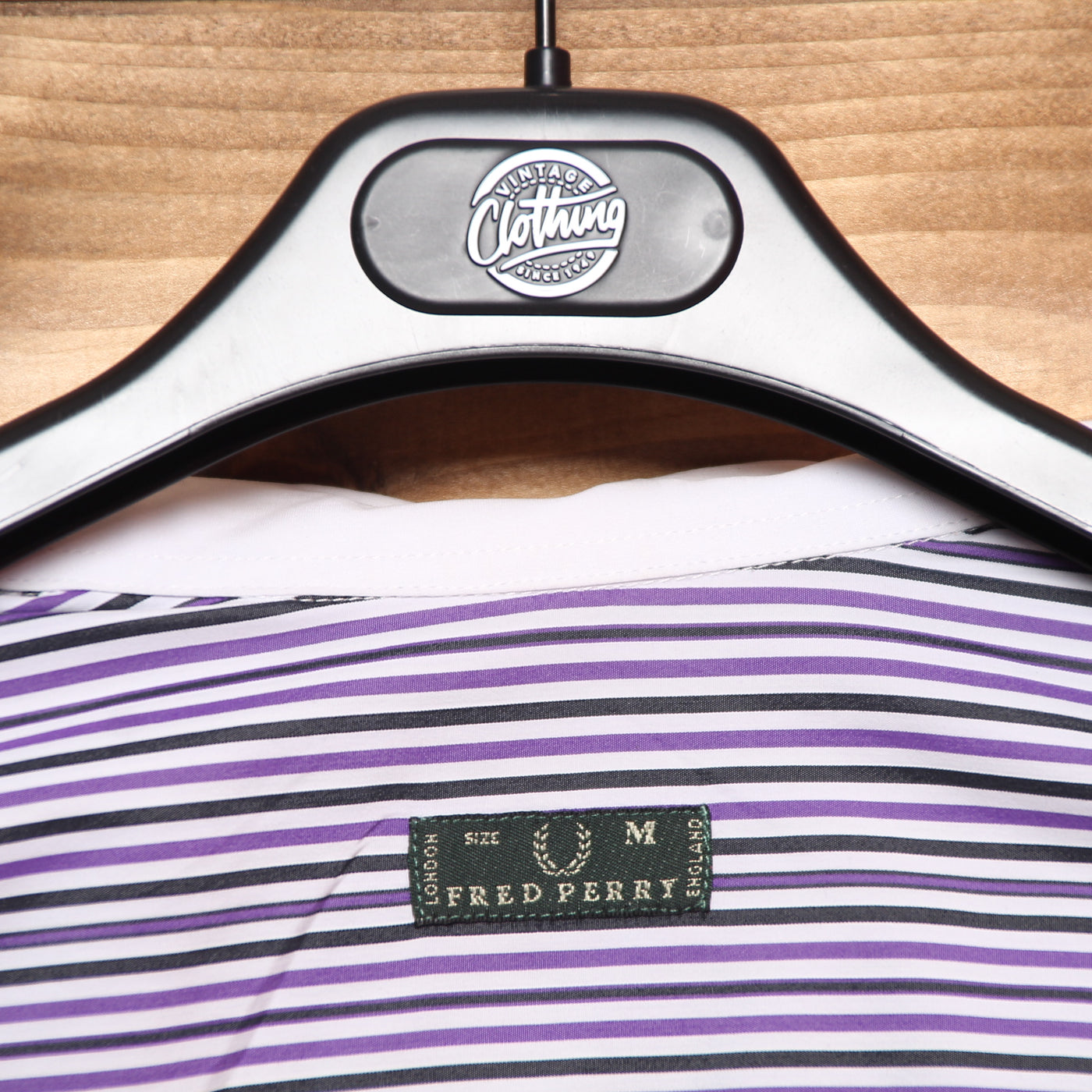 Camicia Fred Perry Bianche a Righe Taglia M Unisex