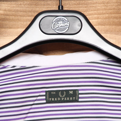 Camicia Fred Perry Bianche a Righe Taglia M Unisex