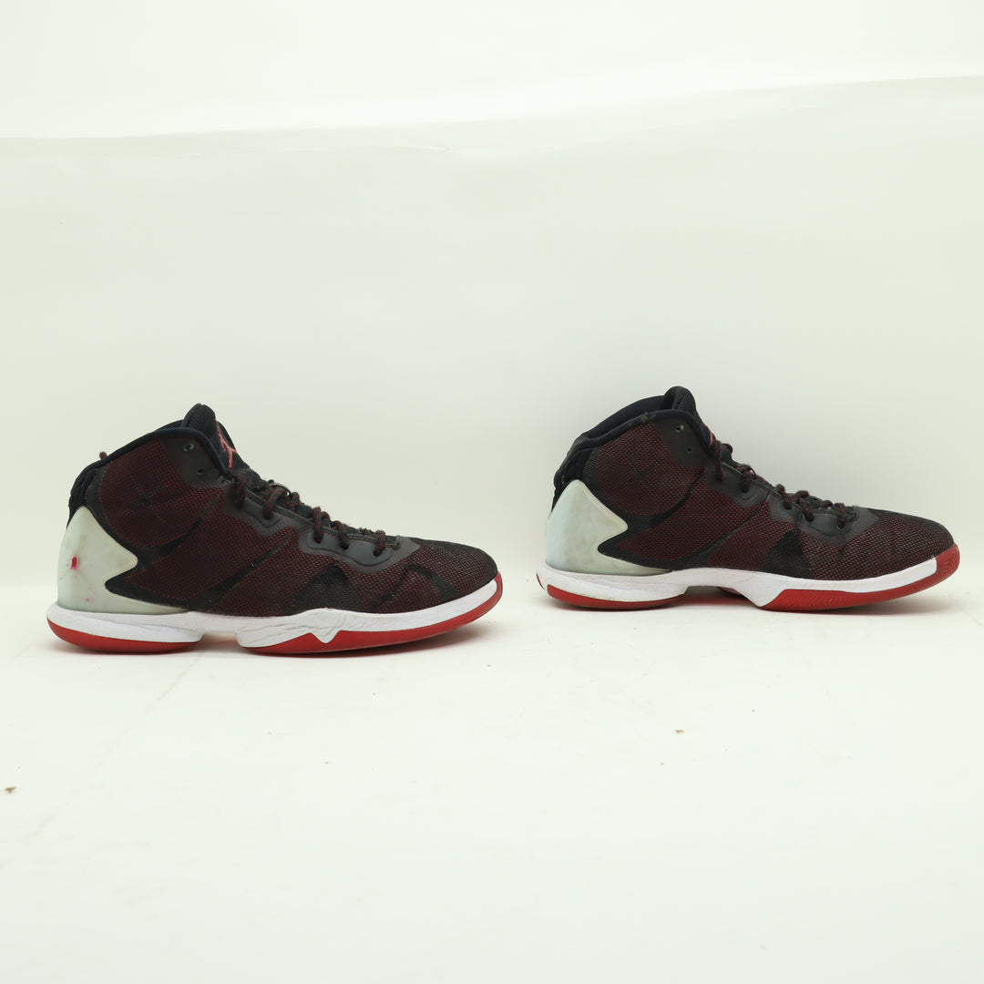 Jordan Super Fly 4 Scarpe Nero e Rosso Unisex