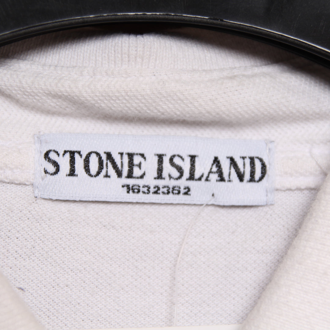 Stone Island Polo Bianca Taglia M Uomo