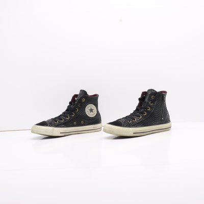 Converse All Star Alte Nere Pitonata Eur 37 Unisex
