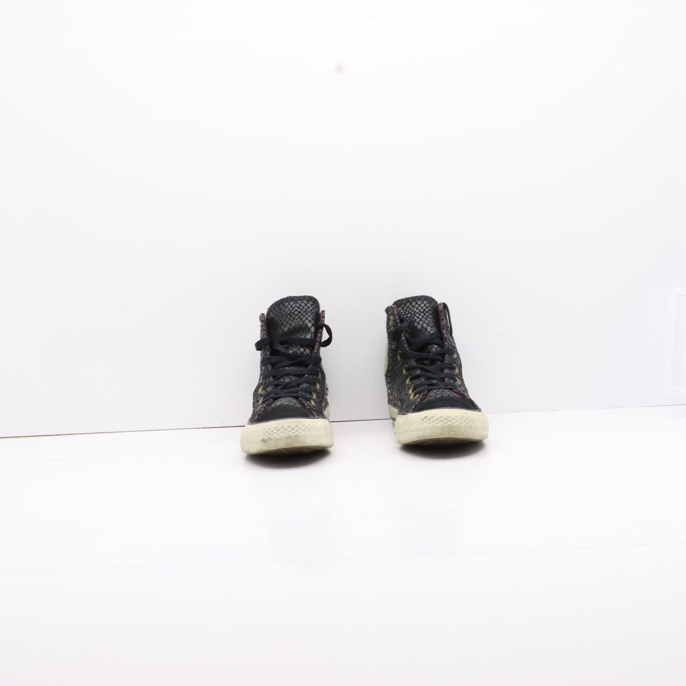Converse All Star Alte Nere Pitonata Eur 37 Unisex