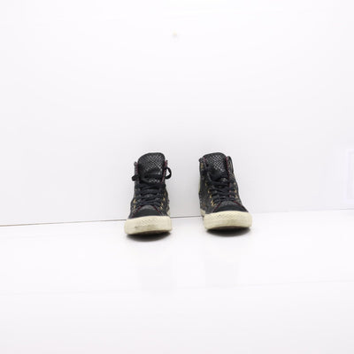Converse All Star Alte Nere Pitonata Eur 37 Unisex