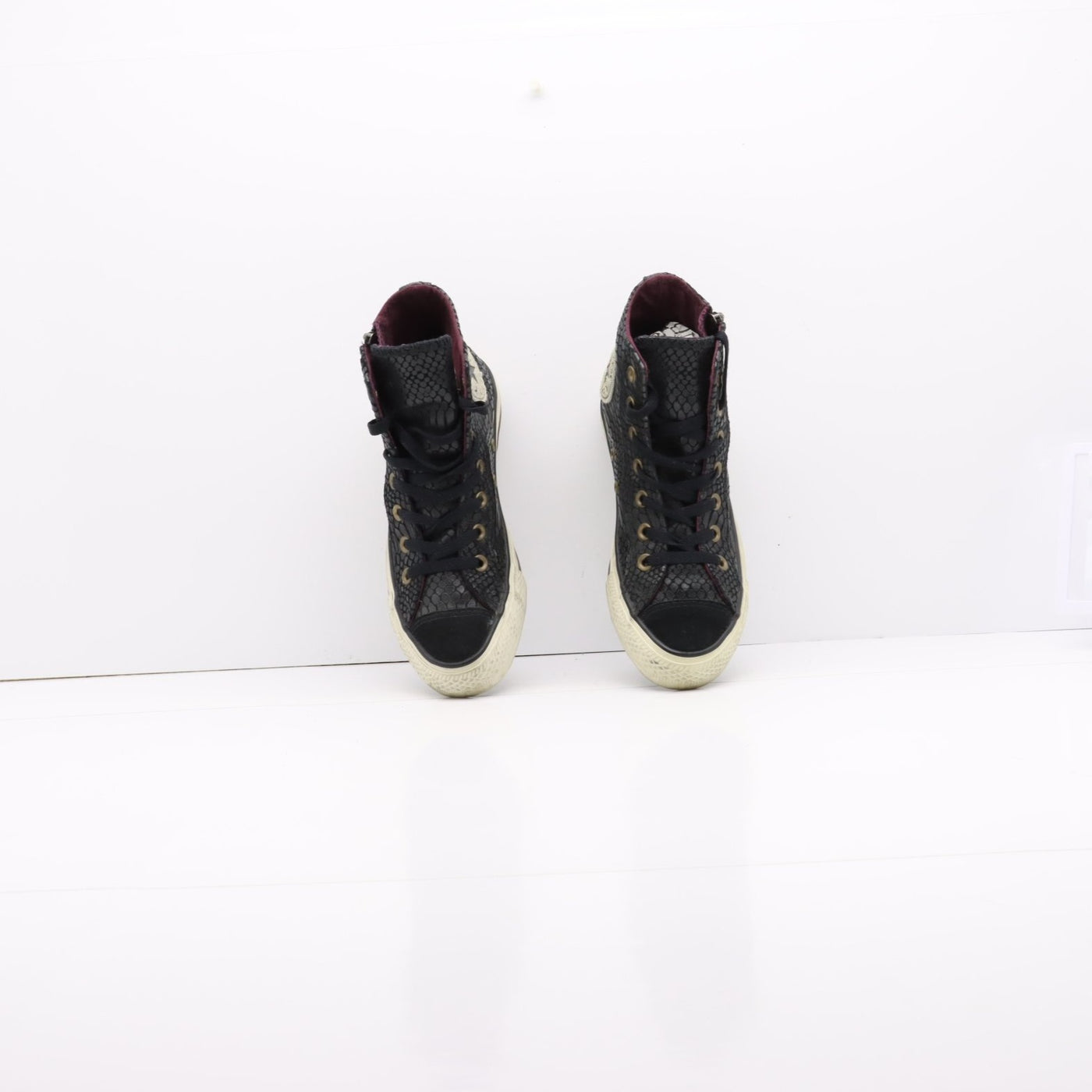 Converse All Star Alte Nere Pitonata Eur 37 Unisex
