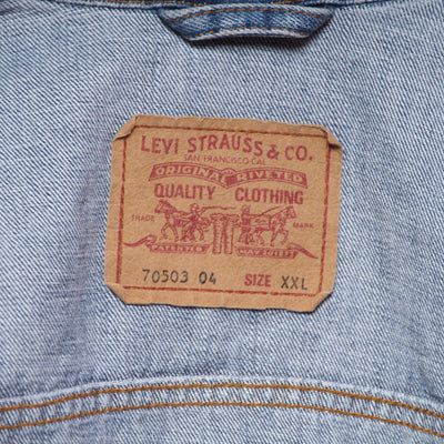 Levi's 70503 Giacca di Jeans Denim Taglia XXL Unisex