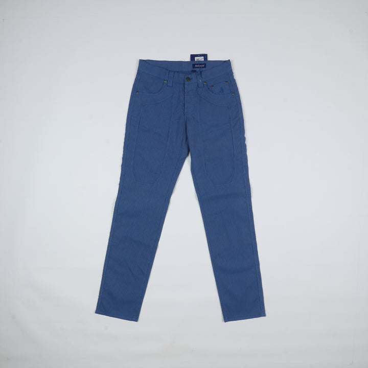 Jeckerson Pantalone Comfort Fit Blu W30 Unisex Deadstock w/Tags