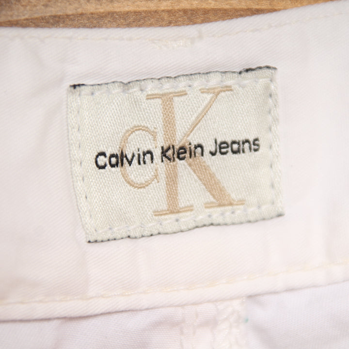 Calvin Klein Jeans Pantalone W31 Bianco Unisex