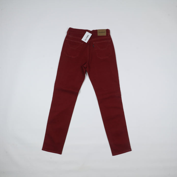 Jeckerson Pantalone Bordeaux W30 Donna Deadstock w/Tags