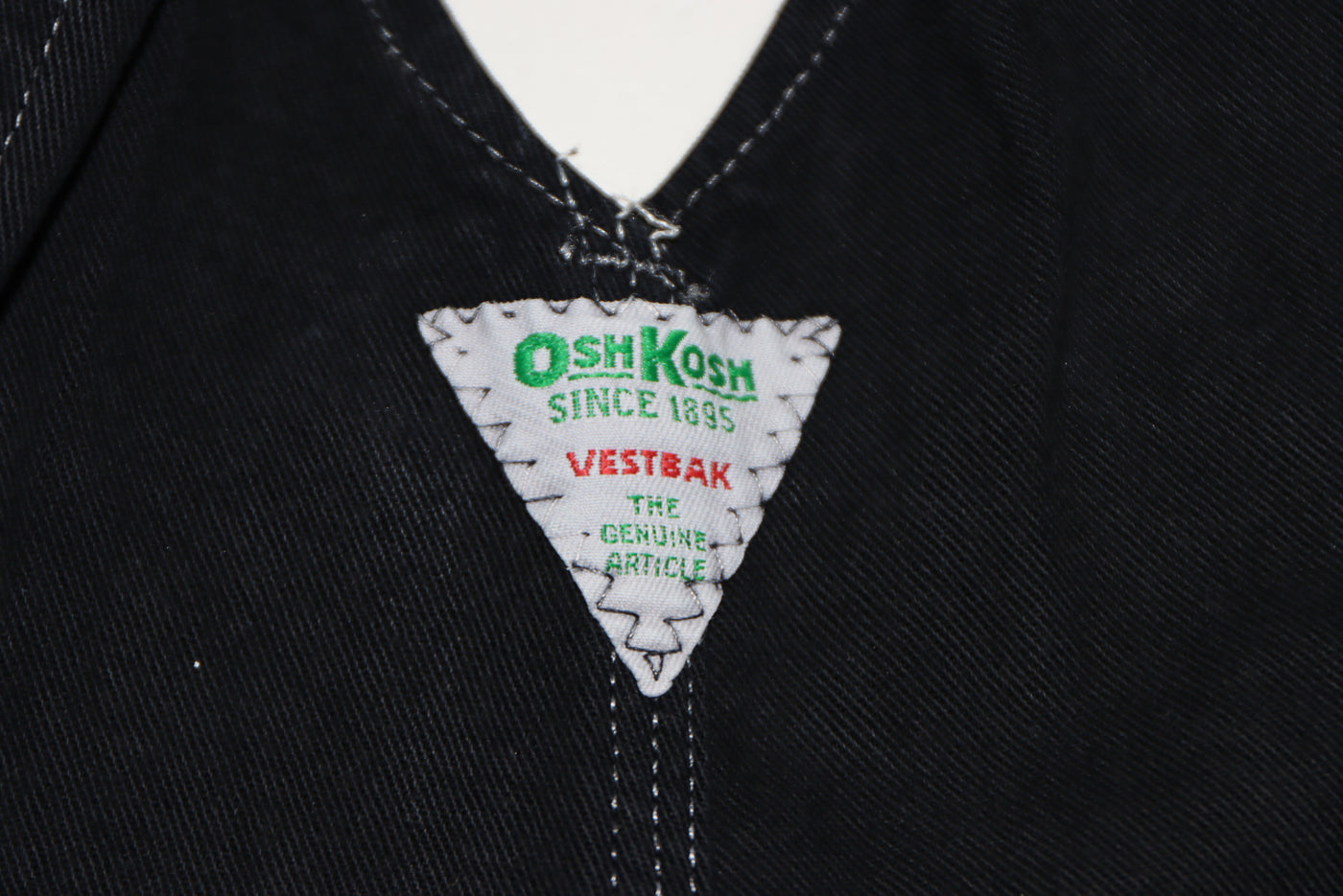 Osh Kosh Salopette di Jeans Nera Taglia S Unisex