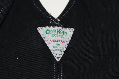 Osh Kosh Salopette di Jeans Nera Taglia S Unisex