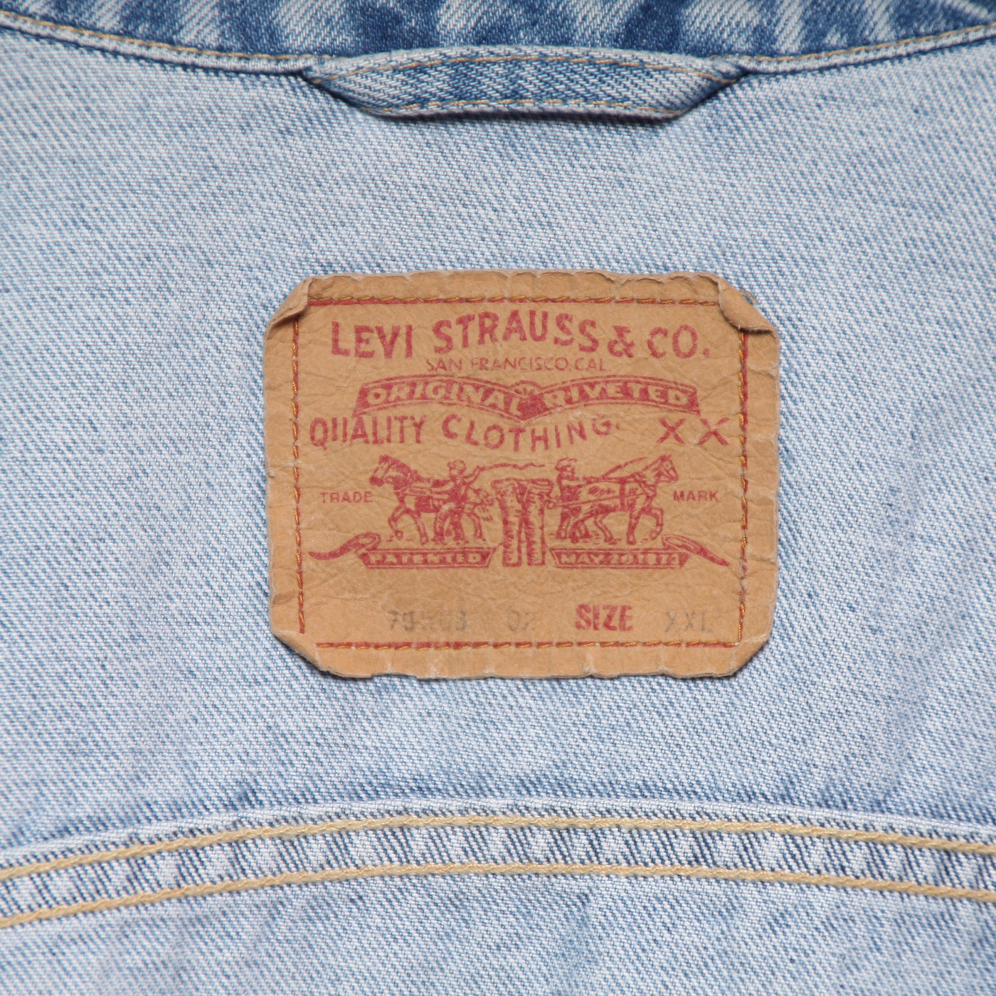 Levi's 70503 Giacca di Jeans Denim Taglia XXL Unisex
