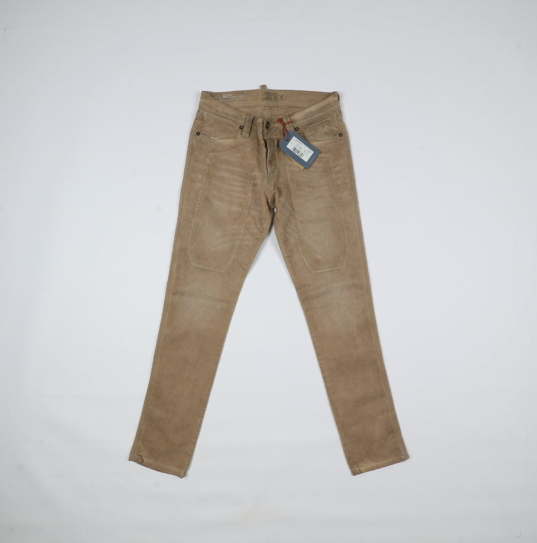 Jeckerson Pantalone Beige W33 Uomo Deadstock W/Tags