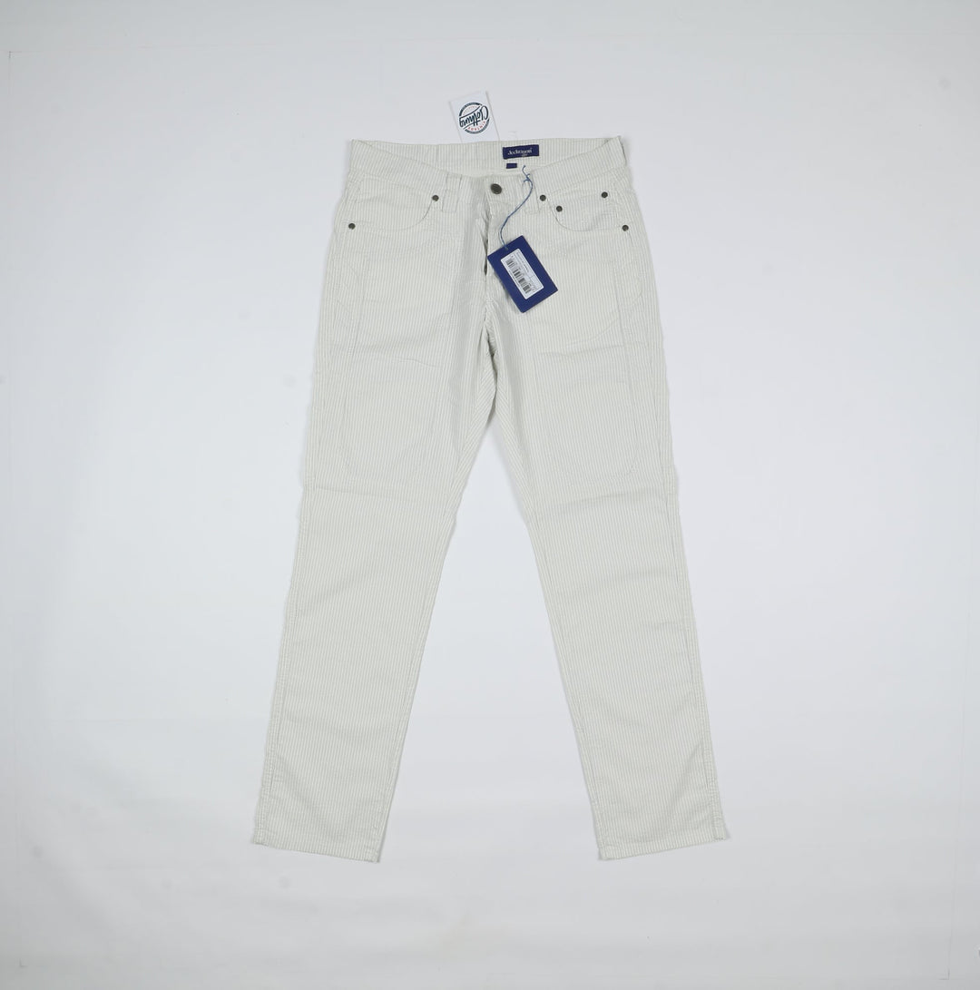 Jeckerson Pantalone Bianco W33 Uomo Deadstock W/Tags