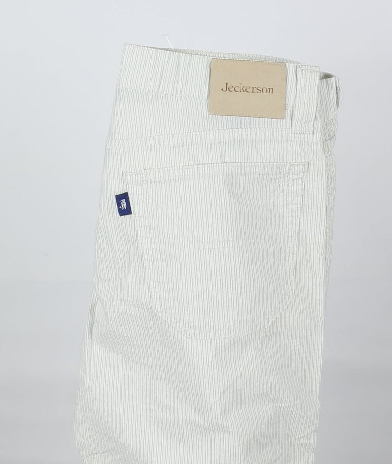 Jeckerson Pantalone Bianco W33 Uomo Deadstock W/Tags