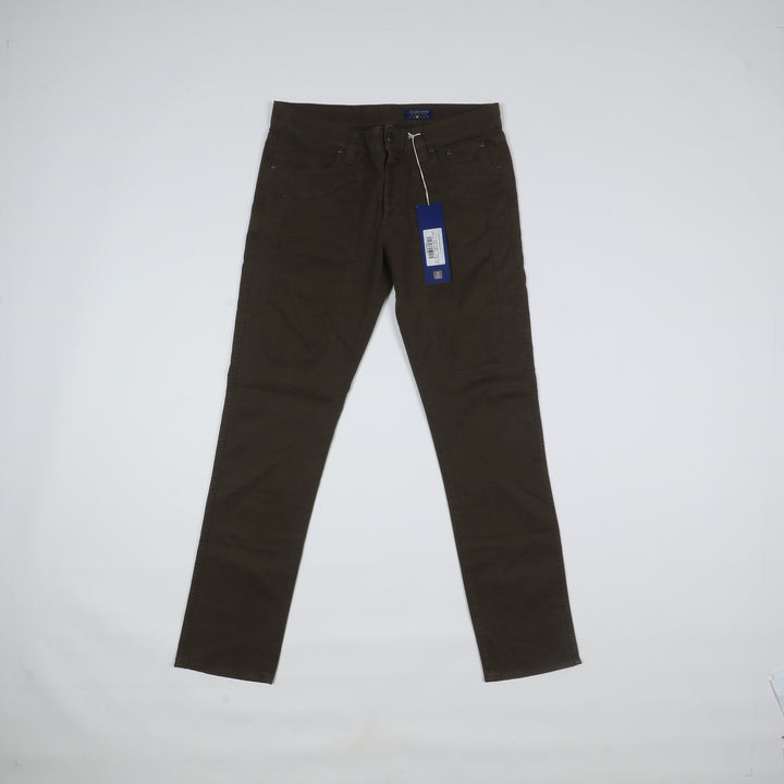 Jeckerson Pantalone Slim Fit Marrone W36 Uomo Deadstock W/Tags