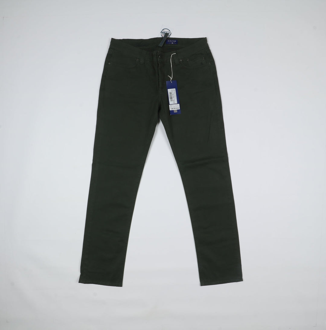 Jeckerson Pantalone Verde Scuro W38 Uomo Deadstock W/Tags