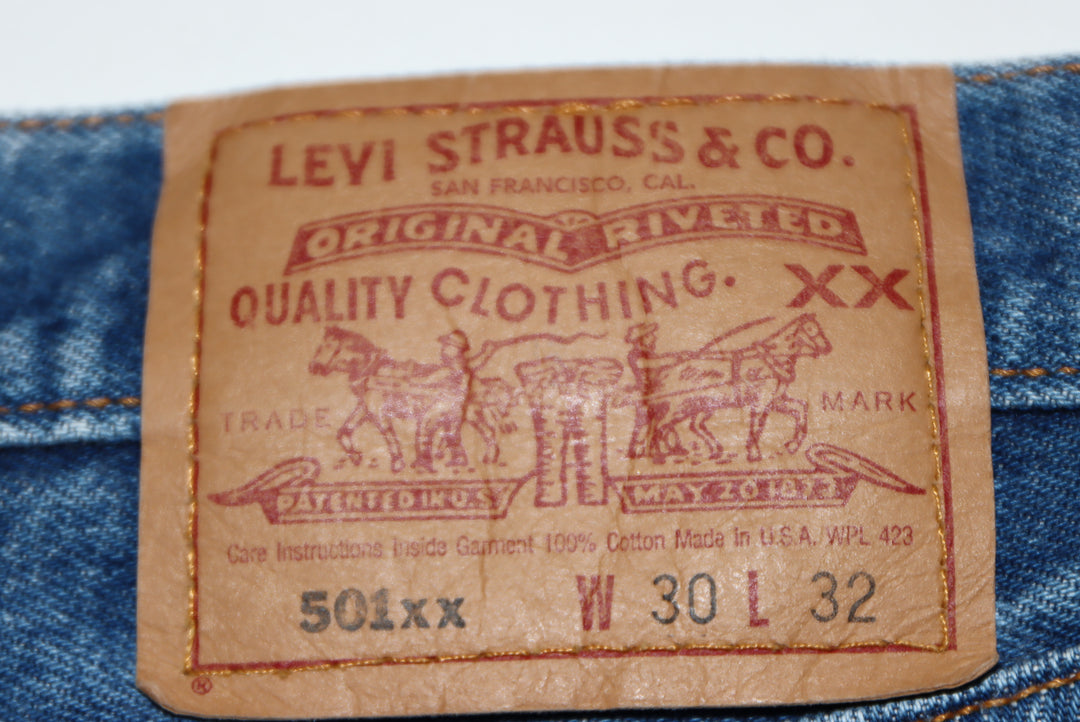 Levi's 501xx Jeans Denim W30 L32 Unisex Made in USA