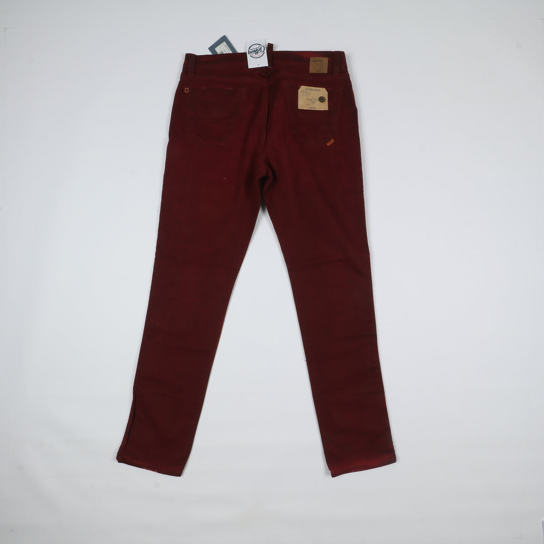 Jeckerson Pantalone Bordeaux W40 Uomo Deadstock W/Tags