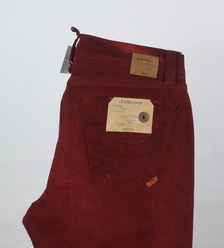 Jeckerson Pantalone Bordeaux W40 Uomo Deadstock W/Tags