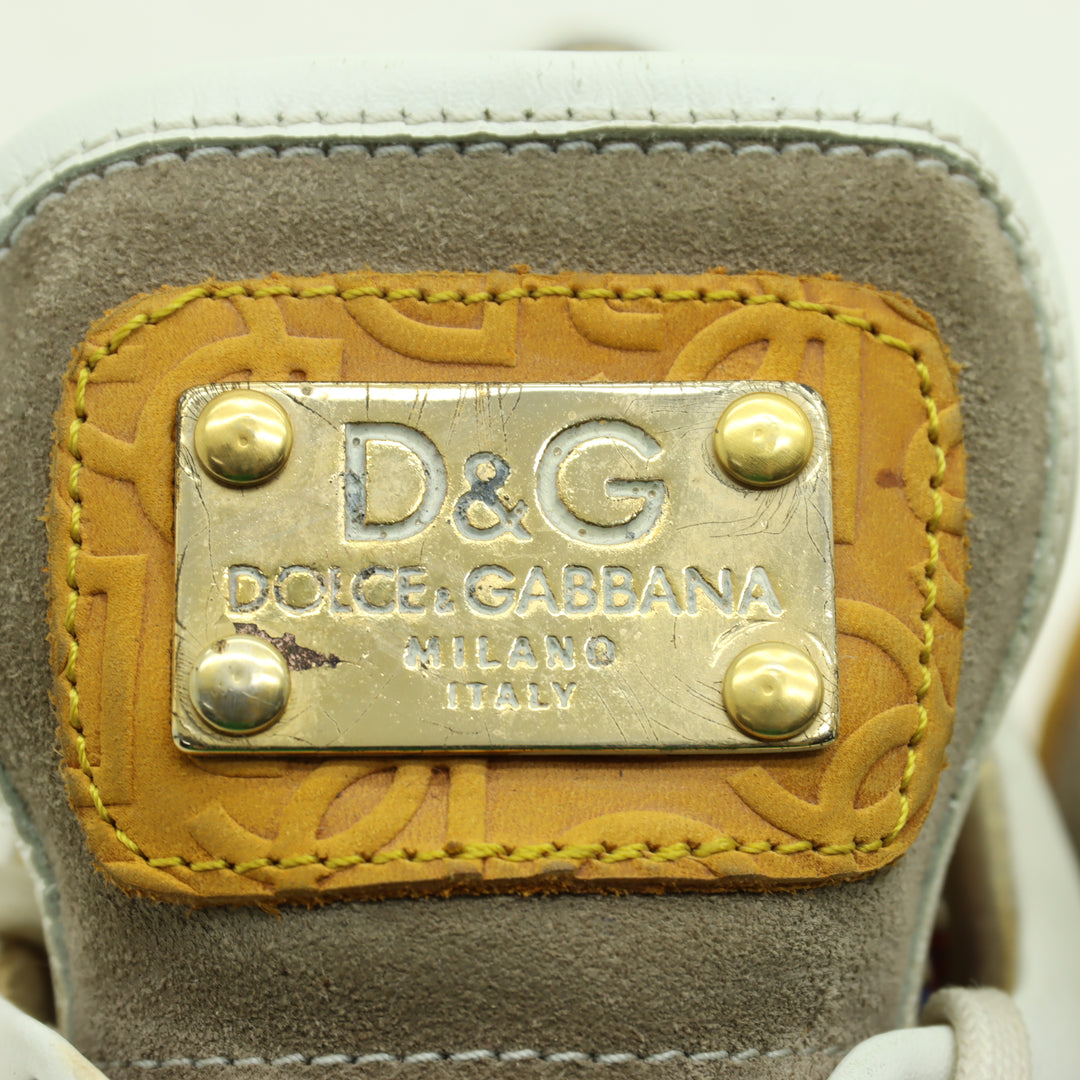 Dolce & Gabbana Scarpe Bianche e Beige Eu 41 Uomo