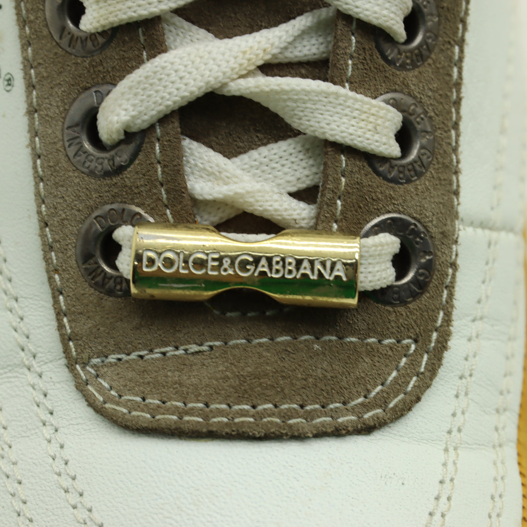 Dolce & Gabbana Scarpe Bianche e Beige Eu 41 Uomo
