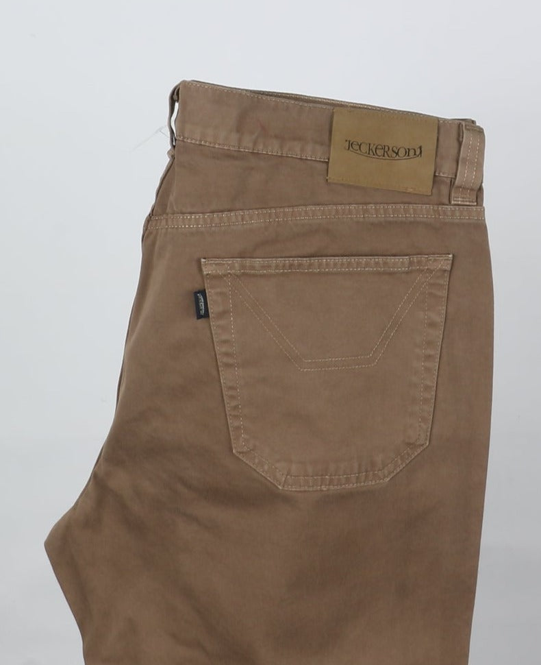 Jeckerson Pantalone Fustagno Marrone W40 Uomo Deadstock W/Tags