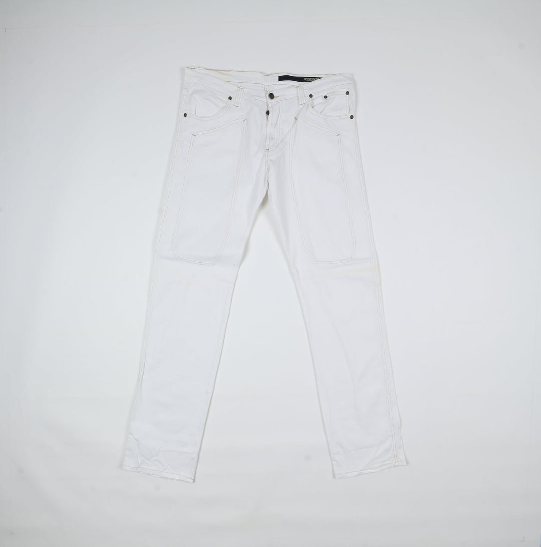 Jeckerson Pantalone Bianco W38 Uomo