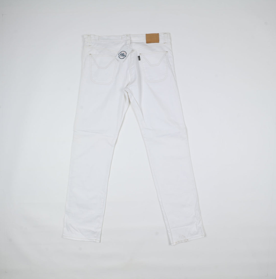 Jeckerson Pantalone Bianco W38 Uomo