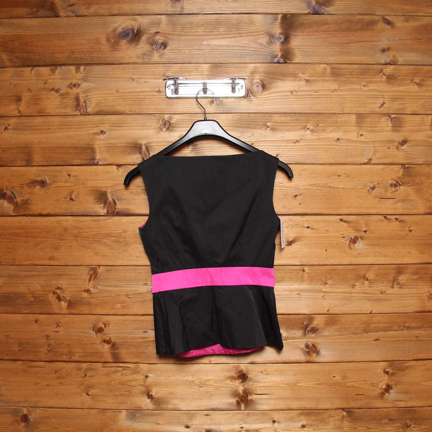 Moschino Corpetto Nero e Fucsia Taglia 38 Donna