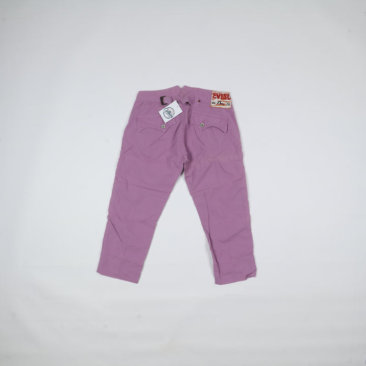 Evisu Jeans Capri Martingala Vintage Viola Taglia W30 Donna Deadstock