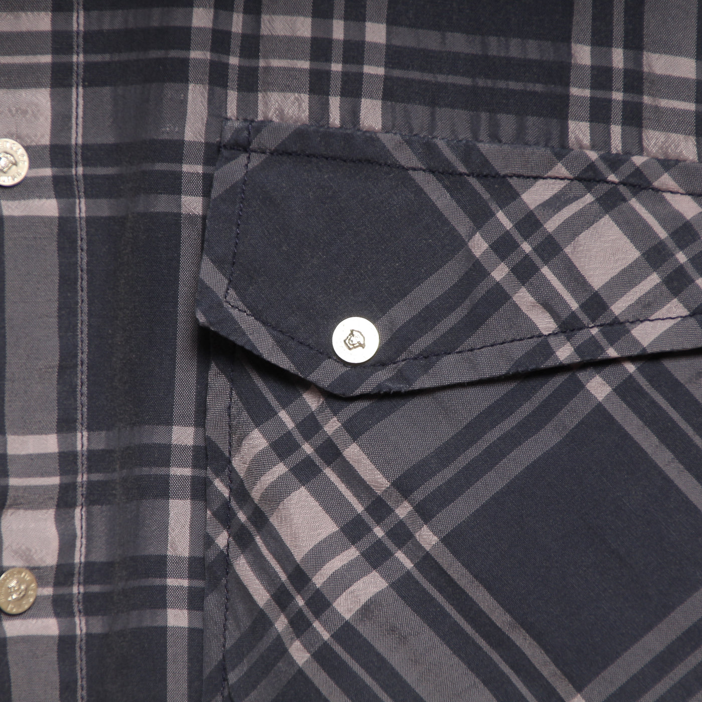 Versace Jeans Couture Camicia Grigio a Quadri Taglia XL Uomo