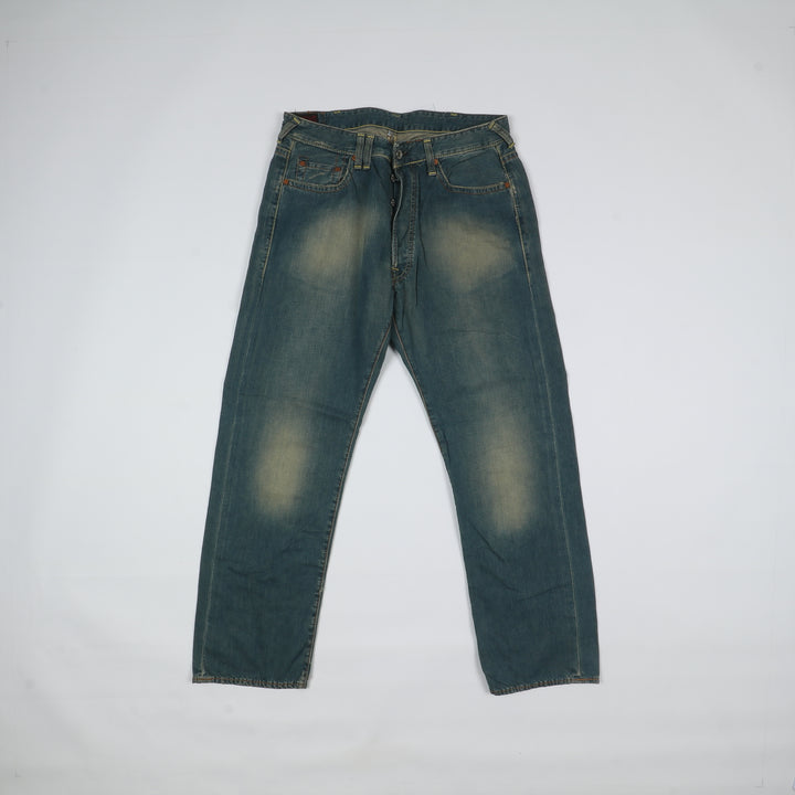 Evisu Jeans Vintage Denim Taglia W32 Uomo Deadstock w/Tags