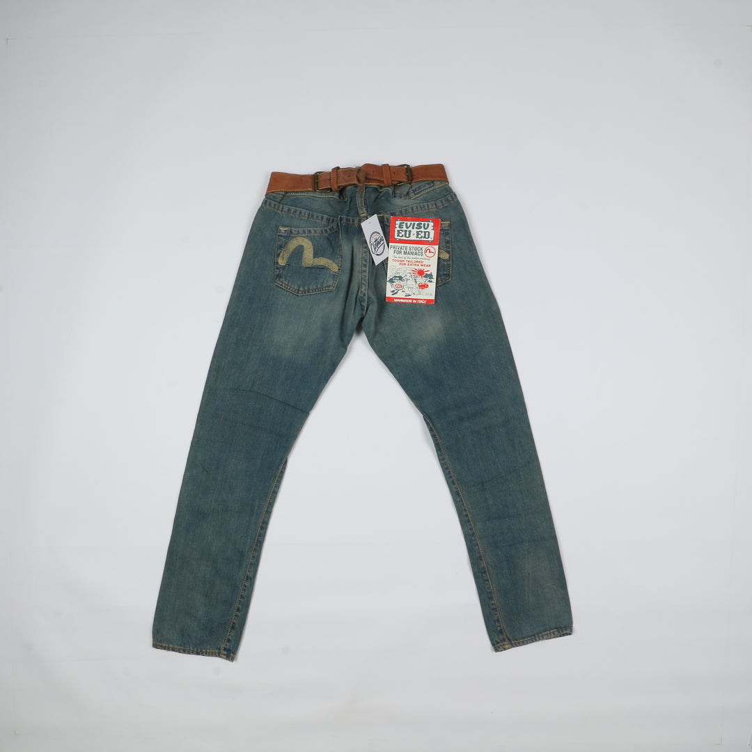 Evisu Jeans Vintage Denim Taglia W28 Donna Deadstock w/Tags