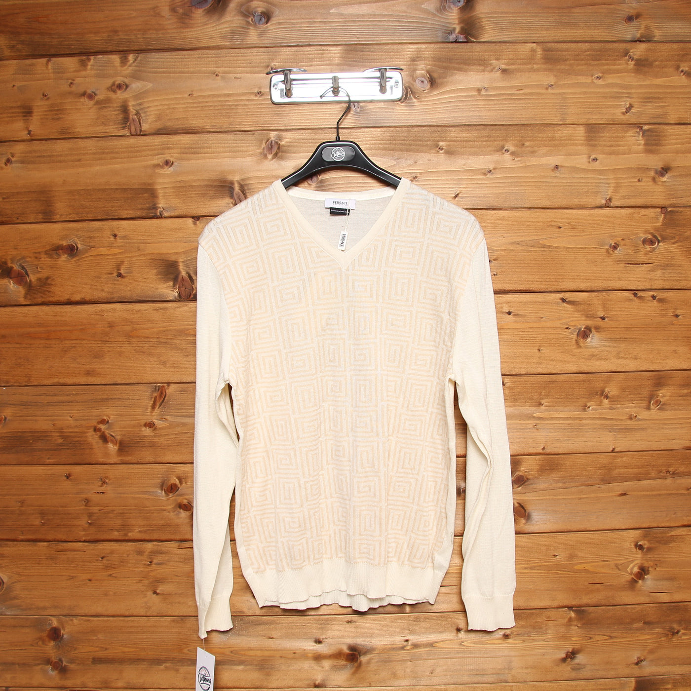Versace Collection Maglioni Vintage Panna Taglia L Uomo w/Tags