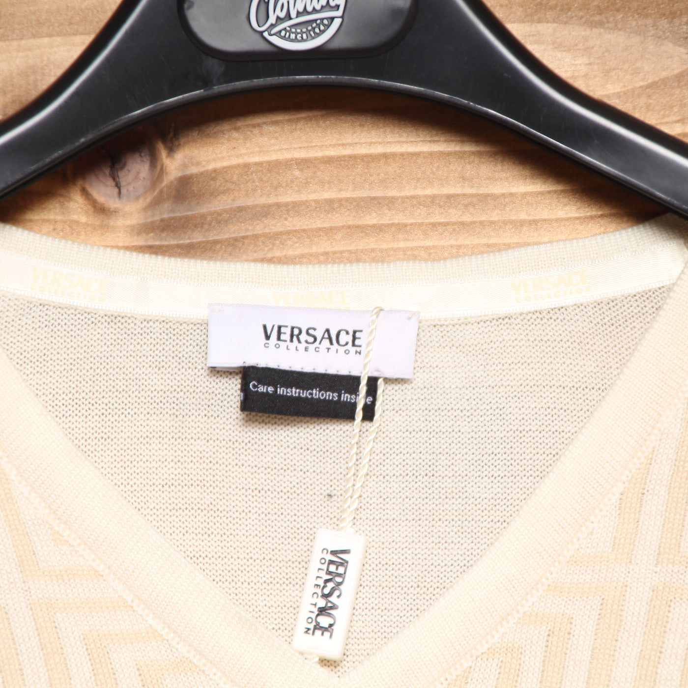 Versace Collection Maglioni Vintage Panna Taglia L Uomo w/Tags