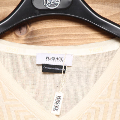 Versace Collection Maglioni Vintage Panna Taglia L Uomo w/Tags