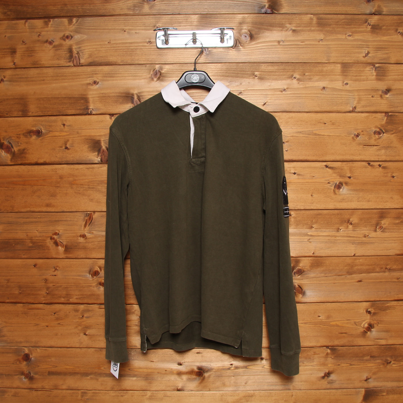 Stone Island Denim Polo Verde Taglia L Uomo