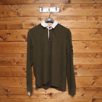 Stone Island Denim Polo Verde Taglia L Uomo