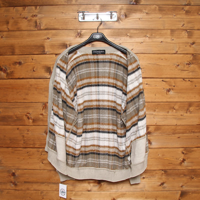 Yves Saint Laurent Cardigan Colorata a Quadri Uomo