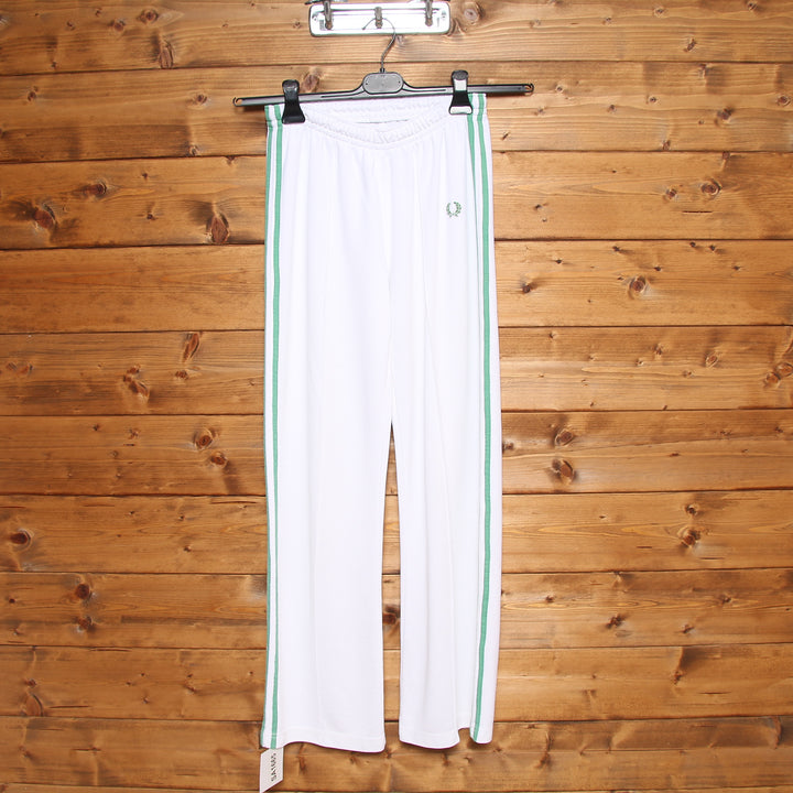 Fred Perry Pantalone Tuta Bianco e Verde Unisex Taglia 38