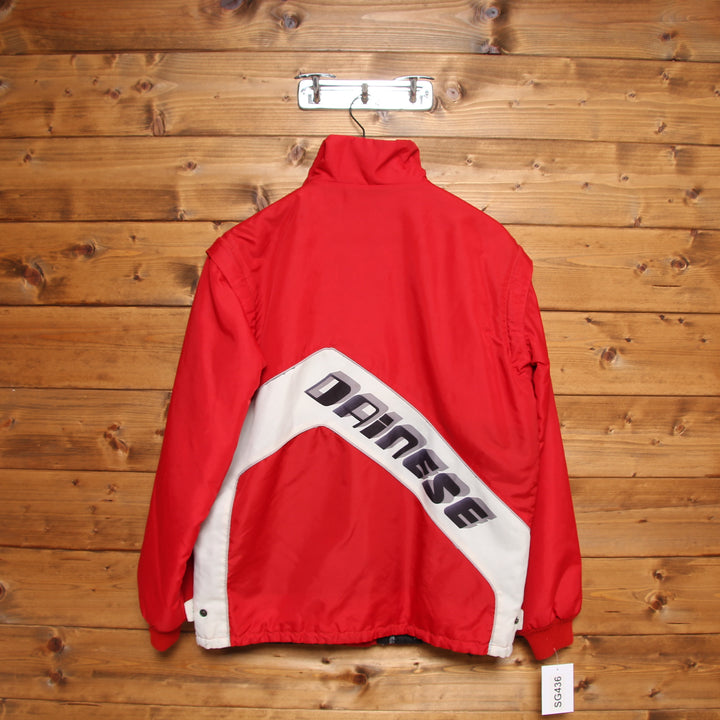 Dainese Giacca da Moto Vintage 70'/80' Rosso Taglia 52 Uomo