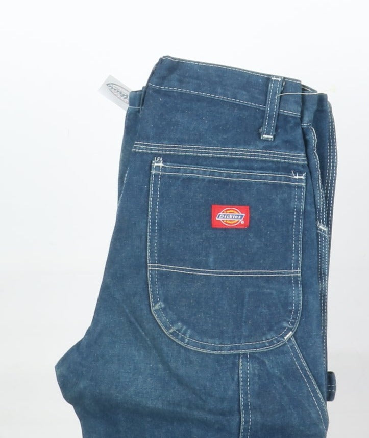 Dickies Work Cargo Jeans Vintage Denim Taglia W26 L30 Donna