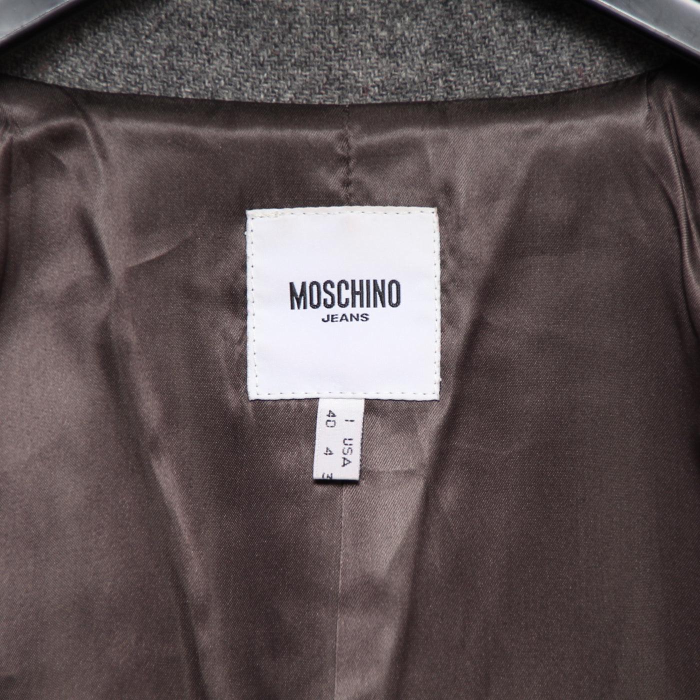 Moschino Jeans Giacca Blazer Vintage Grigio Taglia 40 Donna