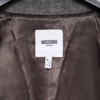 Moschino Jeans Giacca Blazer Vintage Grigio Taglia 40 Donna