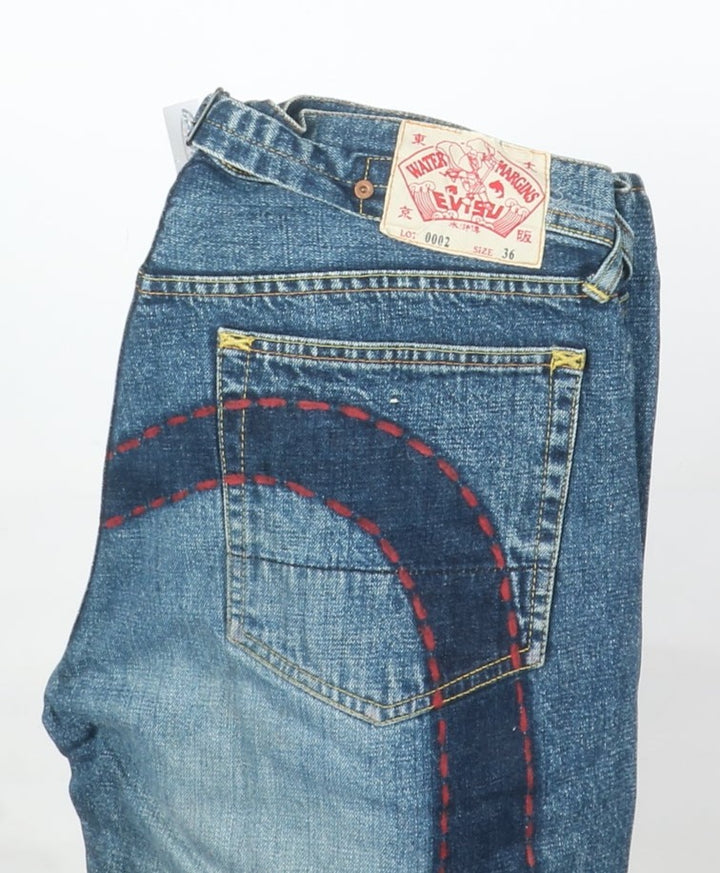 Evisu Martingala Regular Jeans Denim Taglia W36 Uomo