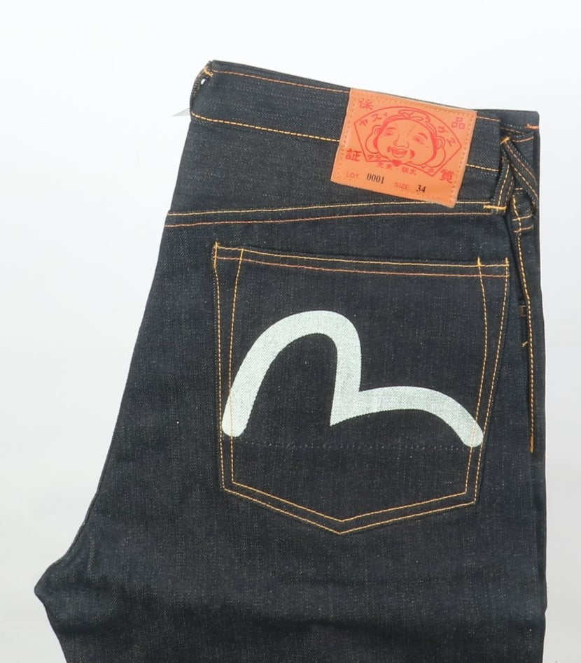 Evisu Jeans Denim Taglia W34 Uomo Deadstock w/Tags