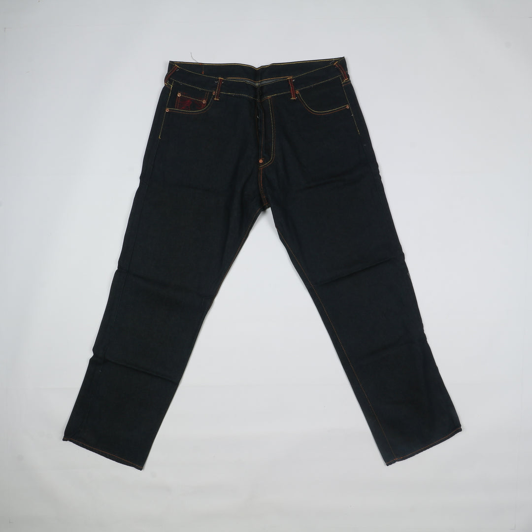 Red Monkey Company Selvedge Jeans Relaxed Vintage Denim W42 Uomo Deadstock
