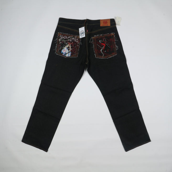 Red Monkey Company Selvedge Jeans Relaxed Vintage Denim W40 Uomo