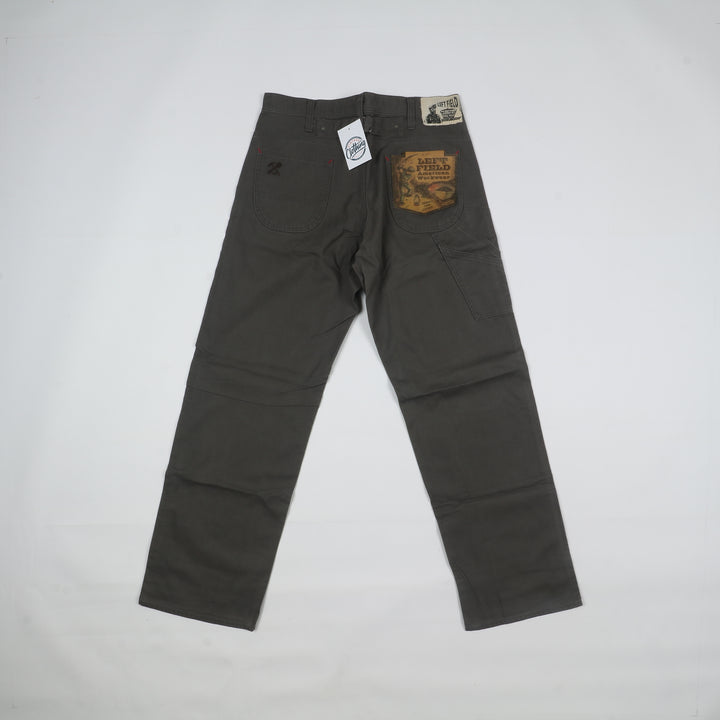 Left Field American Workwear Cargo Martingana Jeans Vintage Verde Taglia L Uomo Deadstock w/Tags Made in Japan